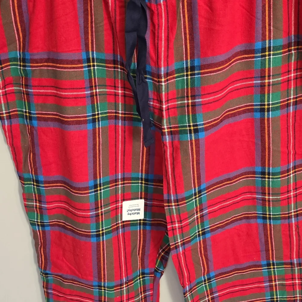 NWT Old Navy Size XL Plaid Red Sleepwear Pants - Picture 2 of 6